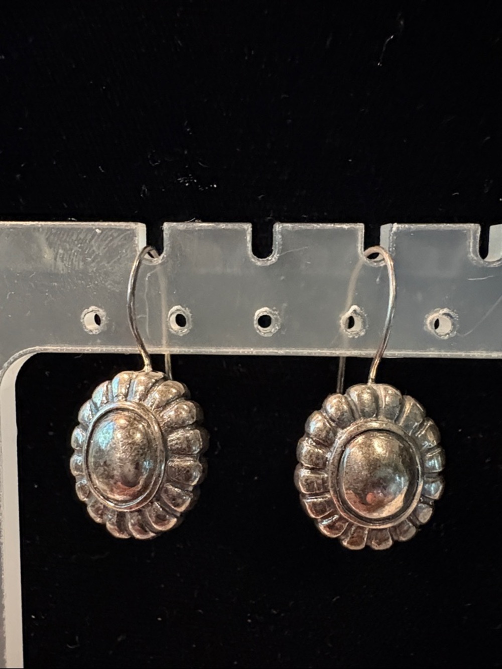 Silver 925 Floral Drop Earrings - Women's Jewelry